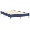 Box Spring Bed with Mattress & Blue LED 120x190 cm Fabric