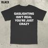 Gaslighting Isn't Real You're Just Crazy Shirt Gaslighting Shirt Satire Shirt Stupid Meme Shirt Embarrassing Shirt