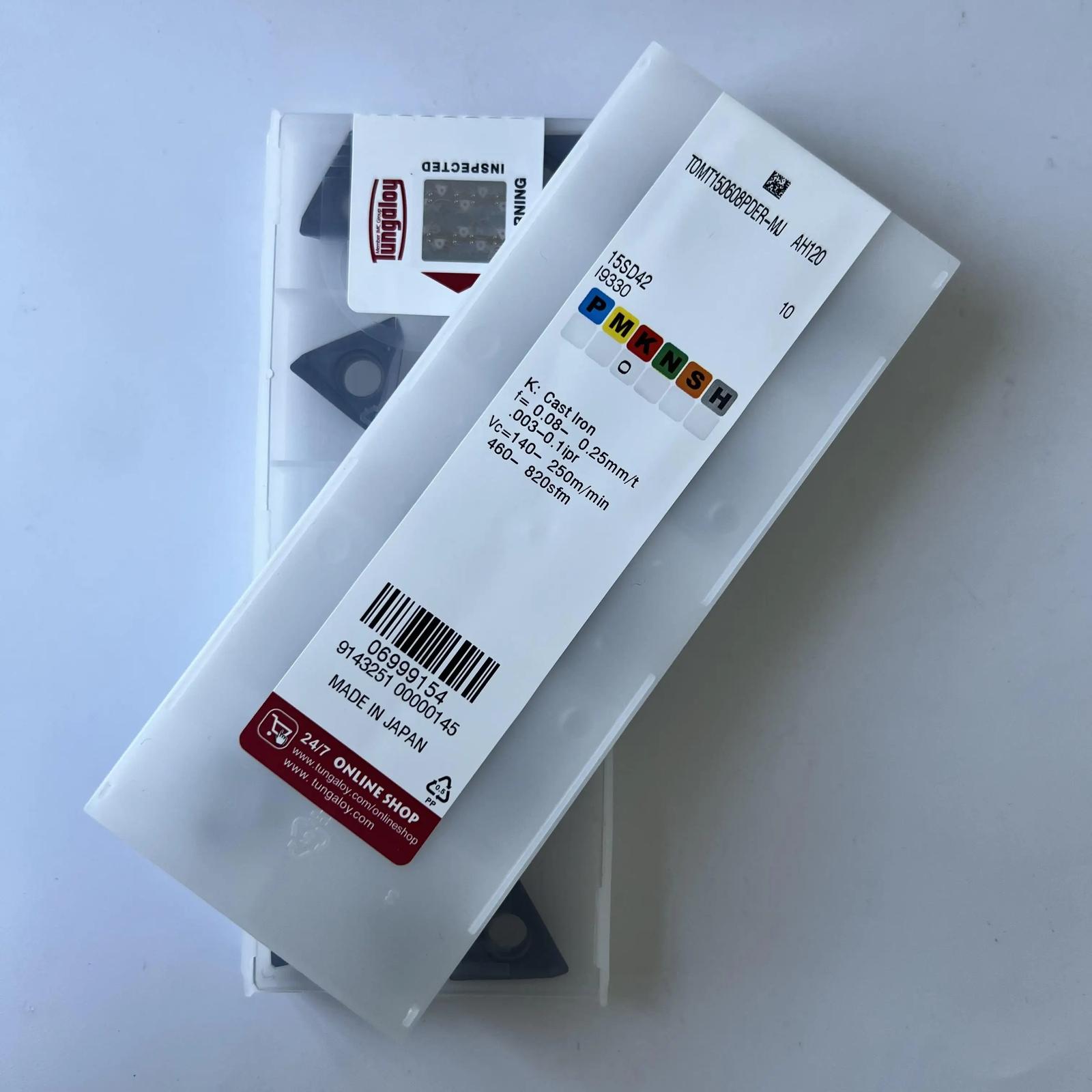 

Original / TOMT150608PDER-MJ AH120 / Industrial indexable Carbide Inserts 10 Pcs