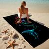 Mermaid Glow Stylish Digital Printing Beach Towel Quickdrying Absorbent Blanket For Beach Pool Gym Travel Christmas Gift C922202