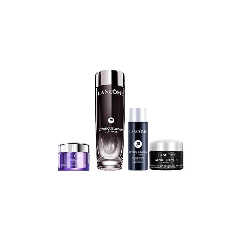 Lancôme Rejuvenating small black bottle skin care set, soothing and moisturizing, four-piece set чёрный