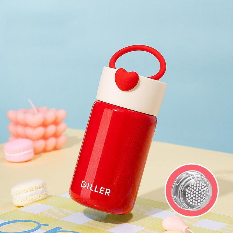 200/280/420ml Mini-Thermosbecher mit Griff Teedose für Kinder, Edelstahl-Vakuumflaschen, Geschenk, Tragbare Taschen-Wasserflasche