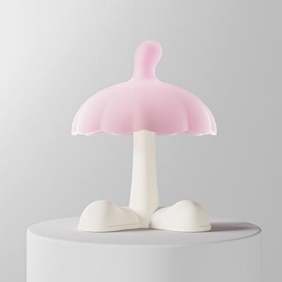 Mushroom Night Light Lamp, LumiHome, Pink White, USB Rechargeable Bedside Decor Lamp