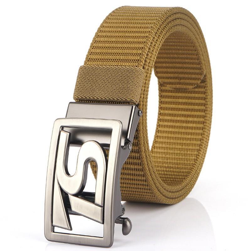 TS Belt Men's Automatic Buckle Business Casual Thick Nylon