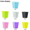 10pcs/Pack Mini Plastic Flower Seedling Nursery Pot with Pallet Colorful Square Plant Pot Indoor Outdoor Flower Plant Containe
