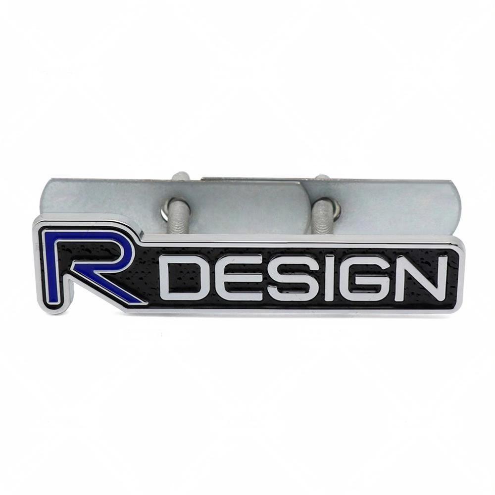 3D Metal Badge Car Front Grille Badge Body Trunk Decoration Accessories For Volvo Rdesign V40 V50 S40 S80 XC60 S90 XC90 S60 V90