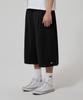 One-Tuck Mesh Shorts Black