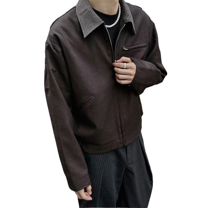 American Retro Two-sided Wear Thousand Bird Grid Jacket Men's High Sense Old Money Style Cleanfit Lapel Blazer