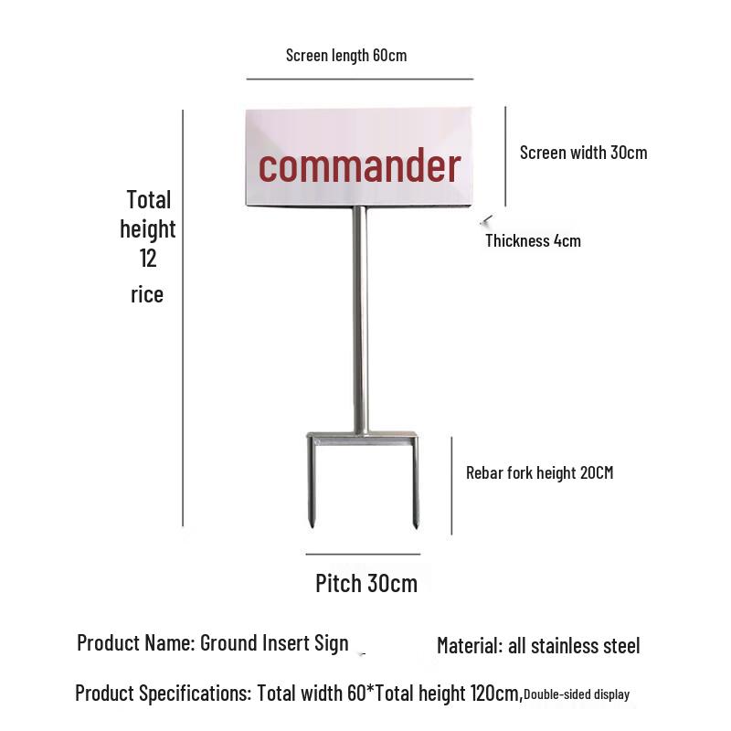 Stainless Steel Field & Range Area Signs