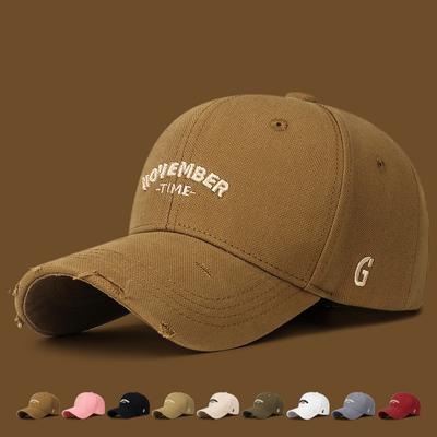 Men's Hole Cap Adjustable Letter Baseball Cap Women Embroidery Snapback Hat Sun Visor Hats Fishing Hat Peak Cap