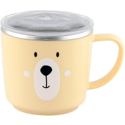 Children's Bear Stainless Steel Lid Cup, Yellow, 1 Piece
