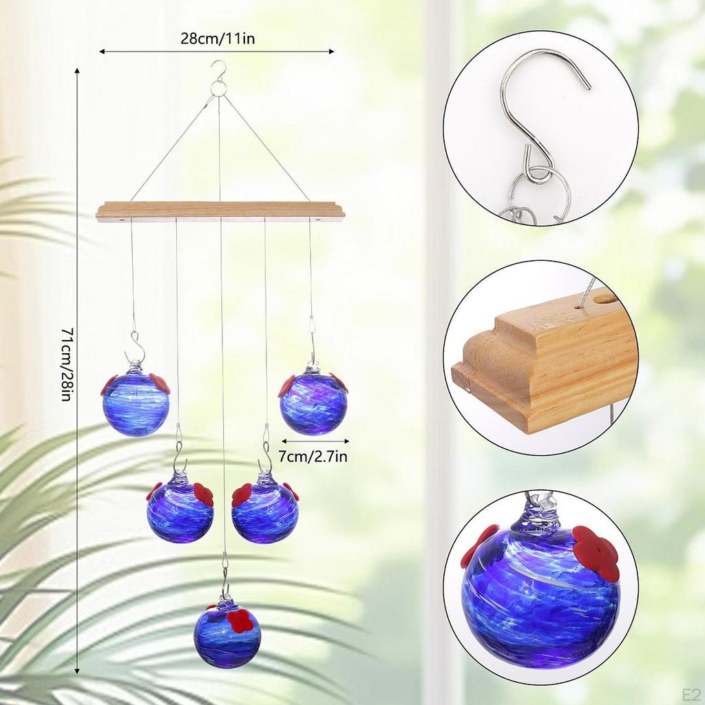 With Wind Chime And Crystal Balls, Ideal for Bird Watchers.