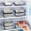 5-piece Stainless Steel Food Storage Container with Transparent Lid, Refrigerator Seal, Leak-proof, Stackable, Suitable for Kitc