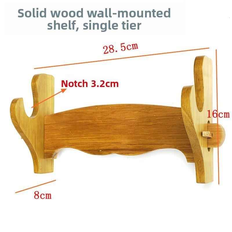 Modern Minimalist Wooden Wall Mount Sword Holder For Home Decor And Office Display