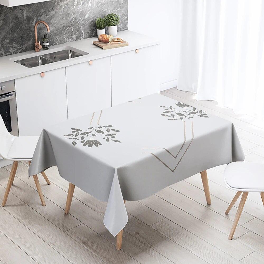 Cartoon floral tablecloth simple  anti-fouling waterproof rectangular  kitchen table home decoration
