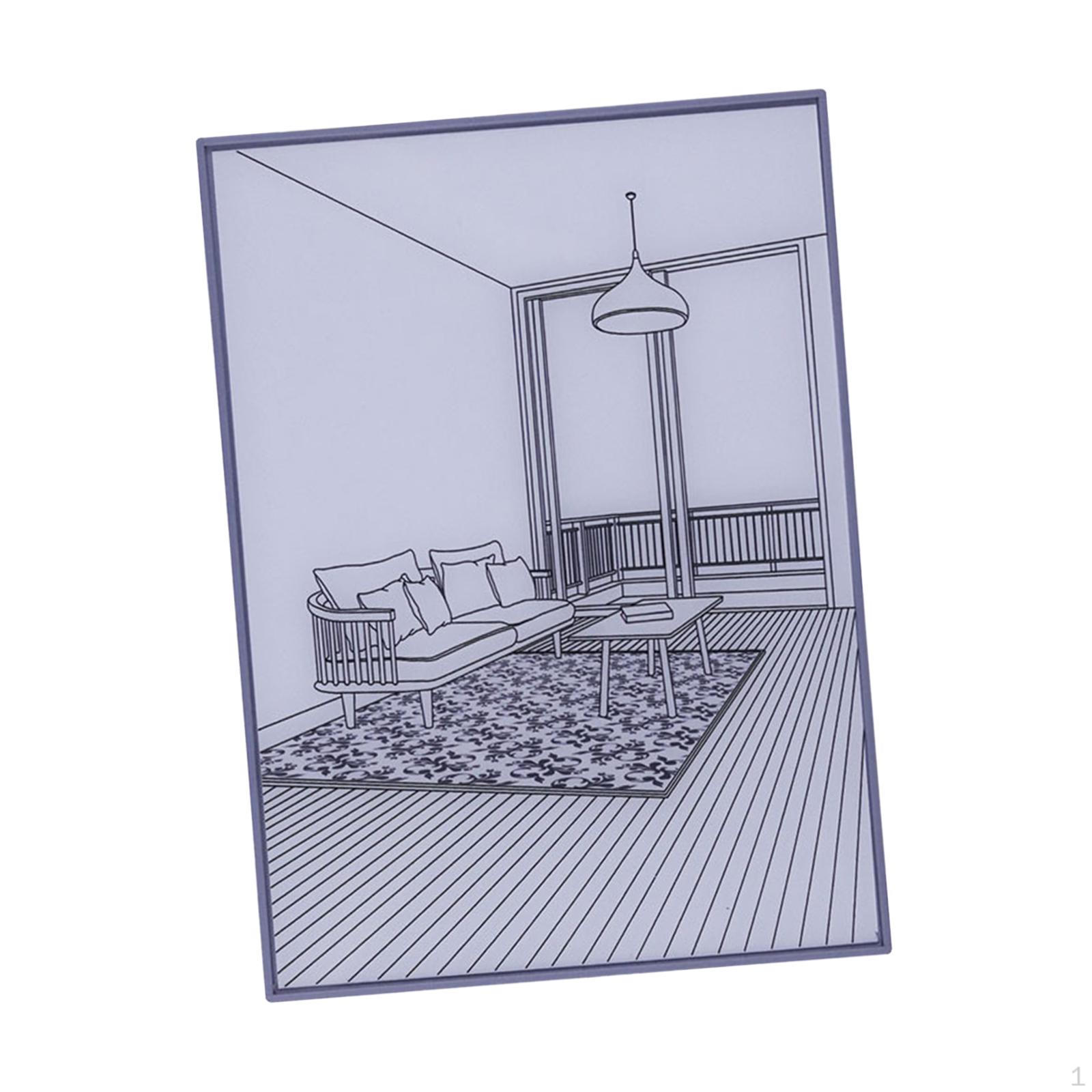 LED Lighting Painting Decoration Art Adjustable Luminous Picture Frame Adult Table Lamp Mountain and River