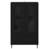Highboard in Black Oak Look 69.5 x 31 x 115 cm Particleboard