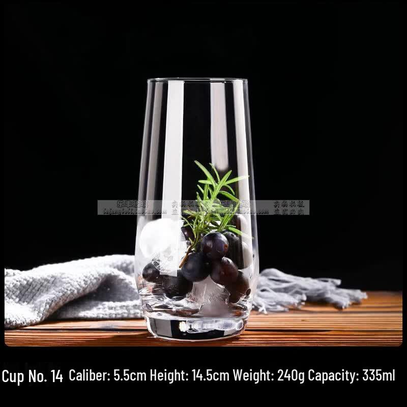 ZISIZ Handmade Oval Glass Drinking Cup