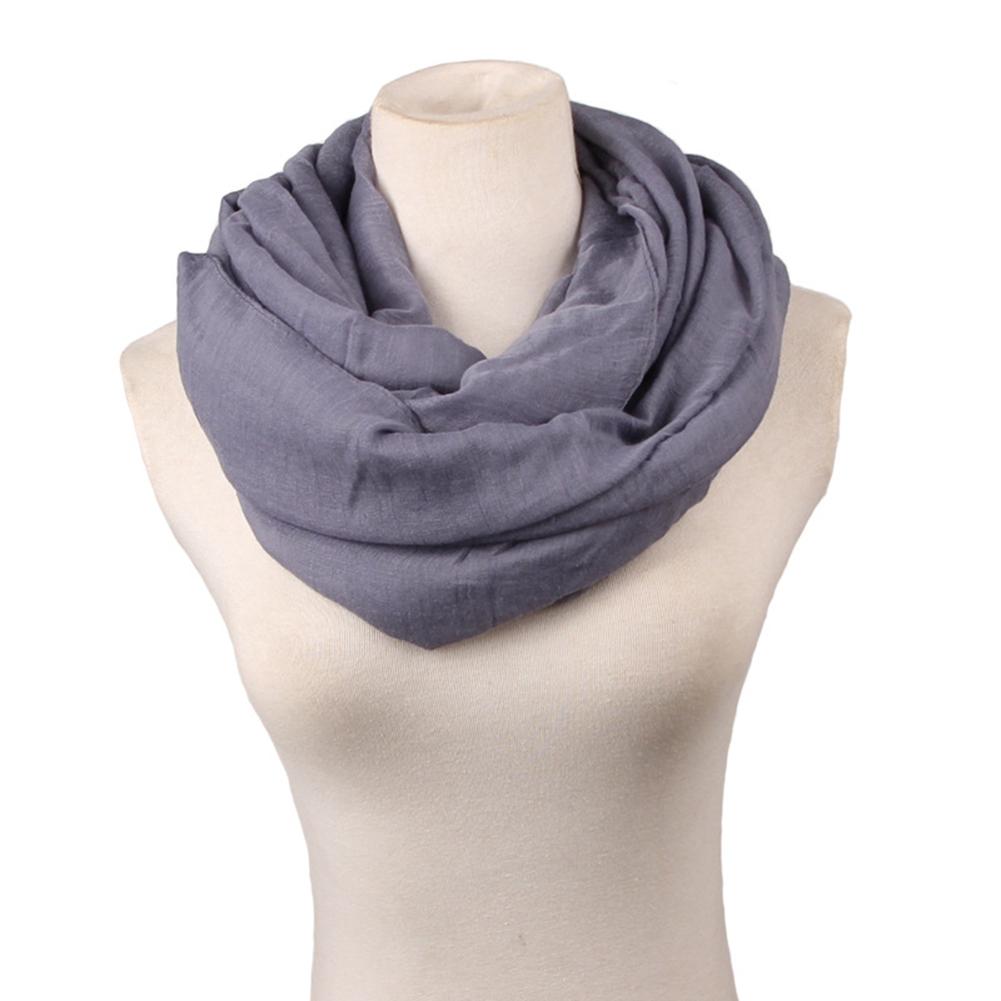 Winter Thick Soft Fabric Knit Loop Circle Scarf for Women