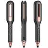 Portable 2 In 1 Flat Iron Hair Straightener Heat up Home Use Electric Hair Straightener Hair Styling Tools
