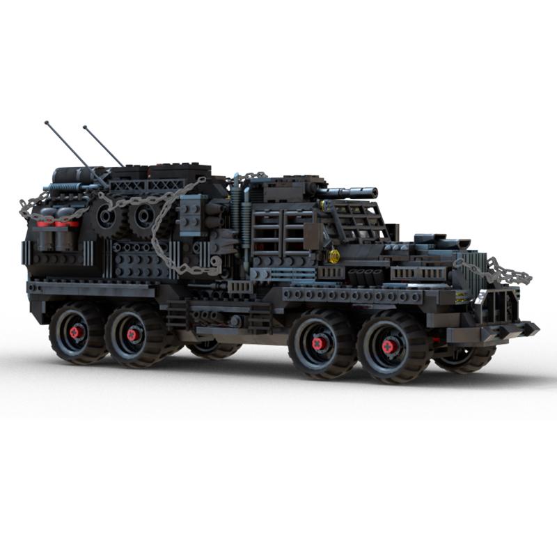 Non-Toxic Moc War Truck Apocalypse Waste Land Vehicle Surrounding Building Blocks Model Toys