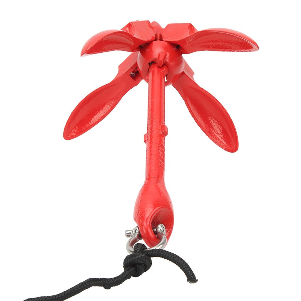 Boat Anchor with 39.4ft Tow Rope Carrying Bag Carbon Steel Foldable Grapnel Anchor for Kayak Marine