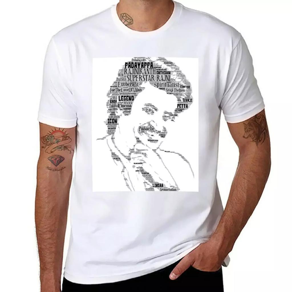 Rajinikanth T-Shirt summer tops plus size tops men graphic t shirts