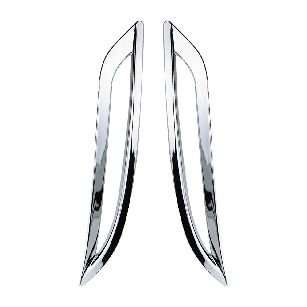 

For Tesla Model 3 Model3 2017 2018 2019 2020 2025 2025 Rear Fog Light Lamp Frame Back Foglight Sticker Cover Trim Accessories silver