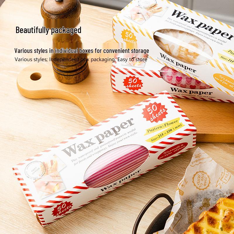 Silikonölbeständiges Burger- & Sandwich-Verpackungspapier für Lebensmittel und BBQ