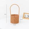 Handwoven Storage Basket Vegetable Flower Plant Hand Baskets Rattan Snack Bread Picnic Basket Desktop Sundries Organizer