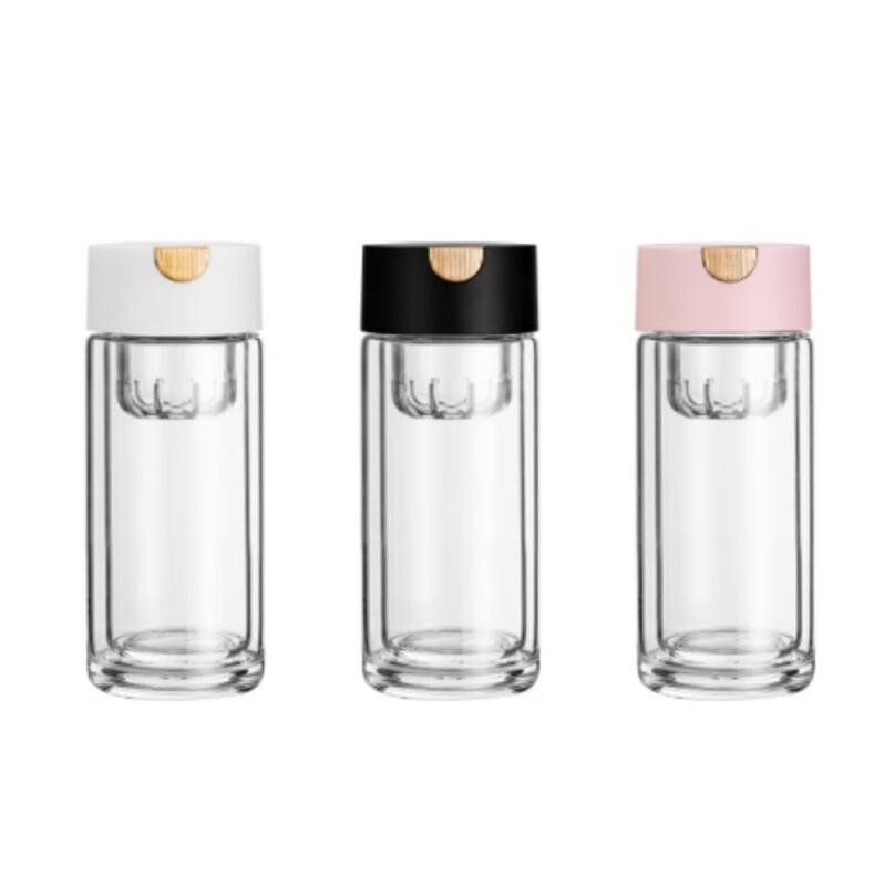 Diller Magnetic Double-Wall Glass Tea Infuser Bottle