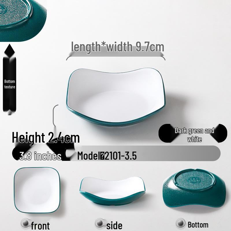 Melamine KTV Restaurant Snack & Dipping Plate - Creative Cold Dish, Imitation Porcelain