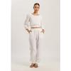 Hanro Sleep   Lounge Crop T shirT 3 4 Slv  whiTe 74928 