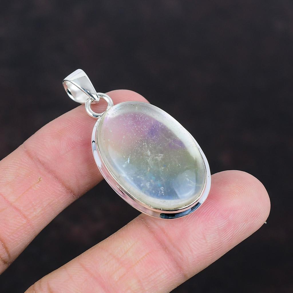 Rainbow Mystic Opal Pendant Handmade Jewelry Real Gemstone Pendant 925 Sterling Silver Pendant Antique Jewelry Stylish Pendant Gifts For Him