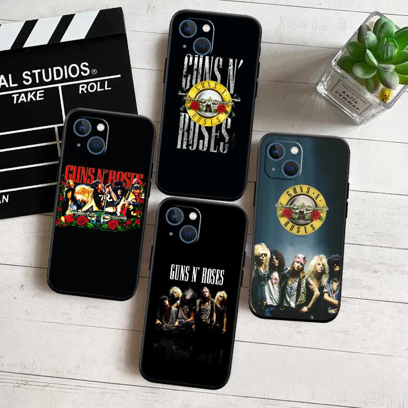BH24 G-guns R-roses Phone Case for Samsung Galaxy M06 M15 M16 M35 M55 M56 A36 A42 A50 A50S A51 A52 A32 A33 A05 A05S A06 A16 A20