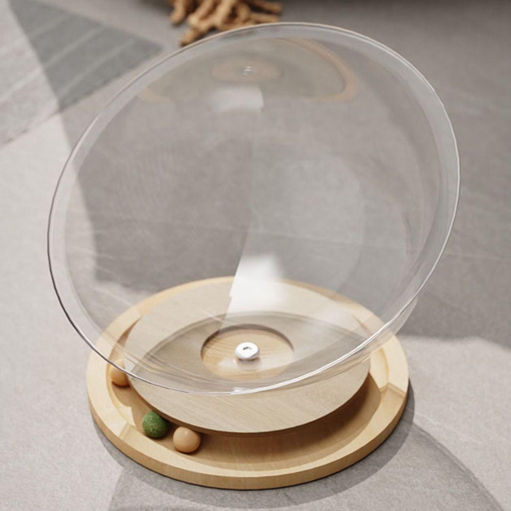 Transparnt Space Capsule Cat Bed Acrylic Cat Toys Good Load Bearing Cat Sleeping Nest  All Season
