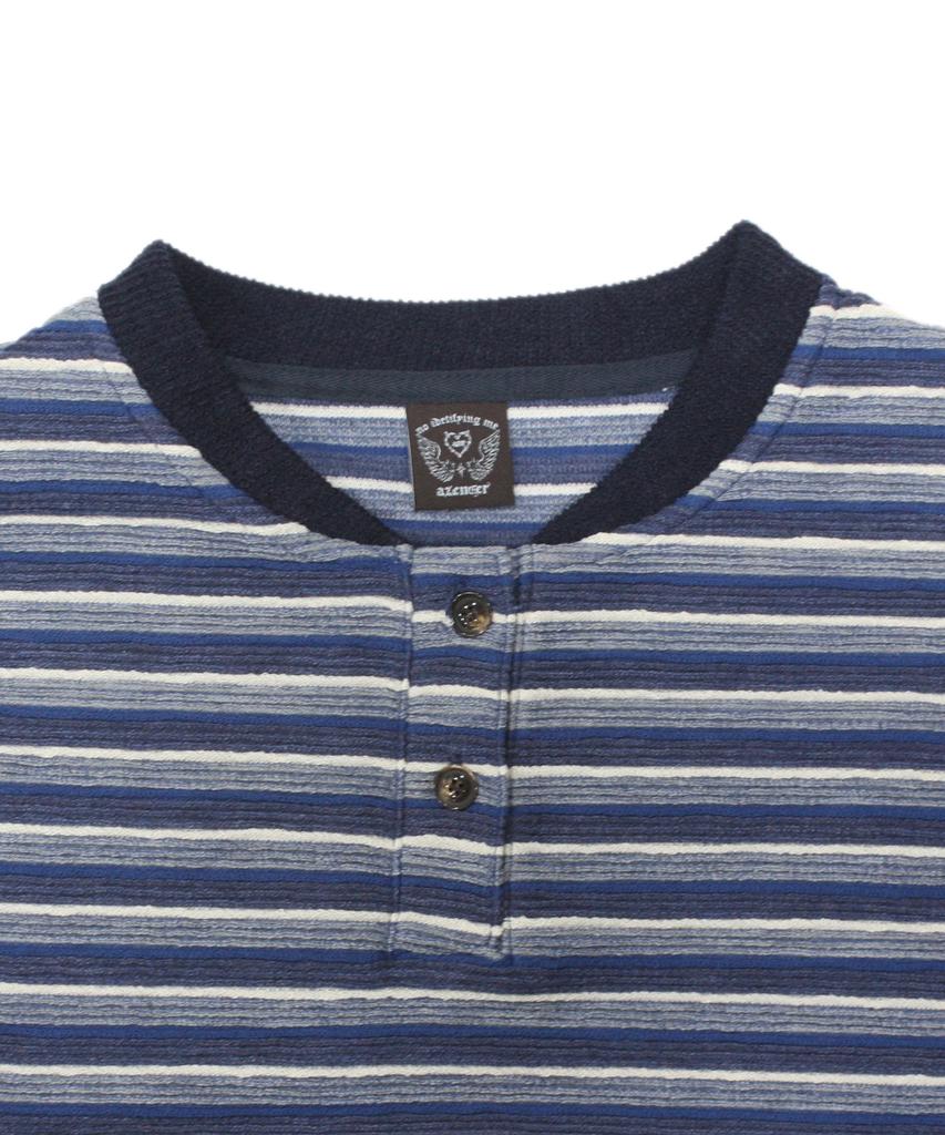 AZENDER Henry Boucle Stripe Navy