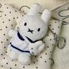 Miffy Navy Themed Plush Doll With Soft Material For Children And Giftgiving