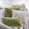 Summer Linen Green Pillowcase Home Hotel Bedroom Pillowcase Sofa Bay Window Cushion Cover Waist Pillowcase