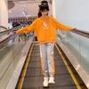 Girls' Spring Suits, Western Style, Fashionable, Big Children's Spring and Autumn Sports and Leisure Children's Sweaters, Two-piece Suit