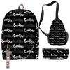Cook 3D Digital Color Printing Set Oxford Cloth Waterproof Backpack Student Bag