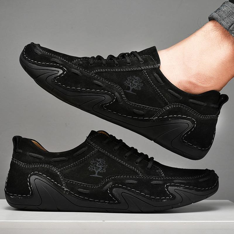 Men's Leather Casual loafers Shoes wedding Dress Shoes New Big Size  Moccasins Shoes Suede shoes High Quality zapatos Size 48