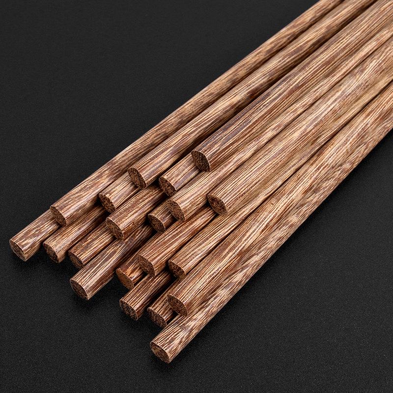 Rosewood Carved Chopsticks - Unpainted & Unwaxed Solid Wood Gift Tableware 18cm