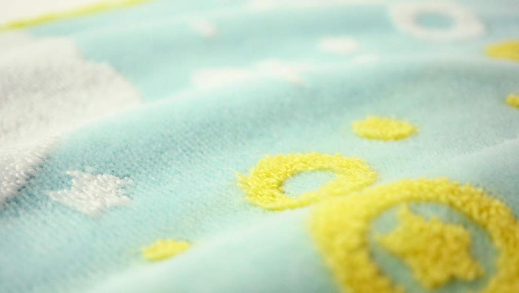 UCHINO Bath Towel Blue Green Panda 60 X 120 Cm Mochi Puni 9018B704 BG Approx.
