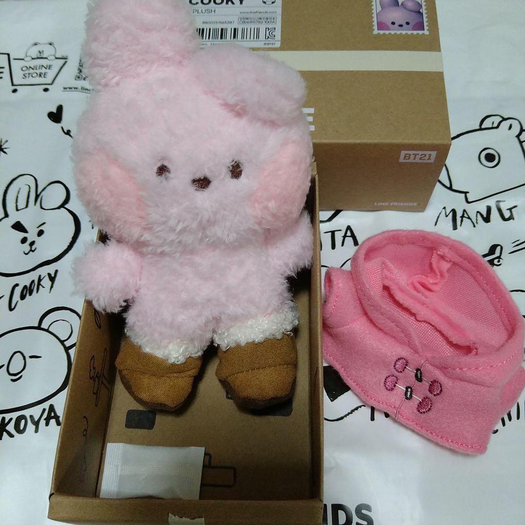 [USED] BT21 minini BOOTS DOLL COOKY plush toy
