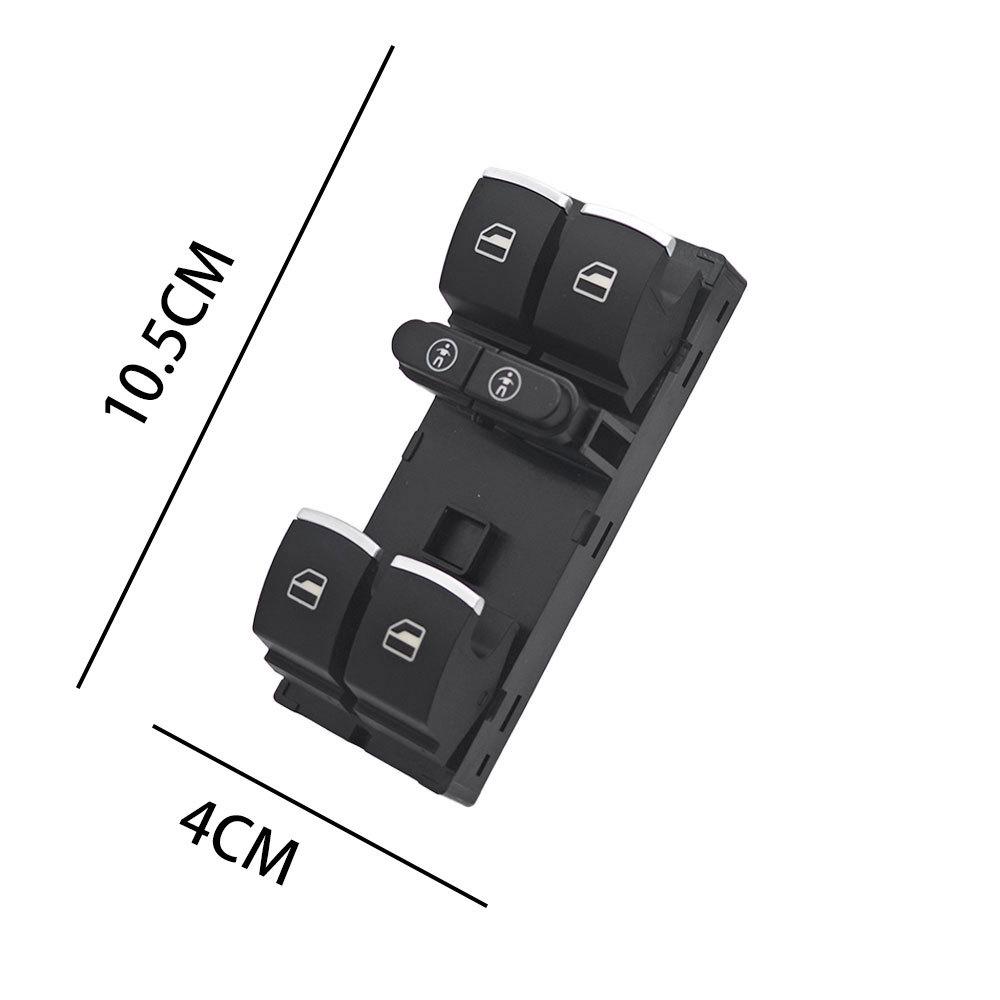 7P6959857: Compatible with Volkswagen Touareg and Sharan window regulator switch. Electric