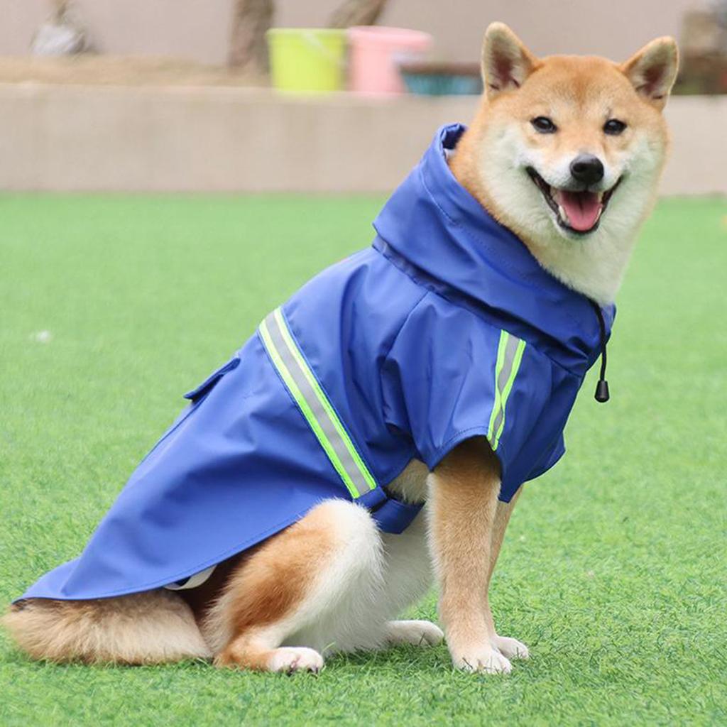 Pet Dog Hooded Raincoat Pet Puppy Dog Jacket Outdoor Coat
