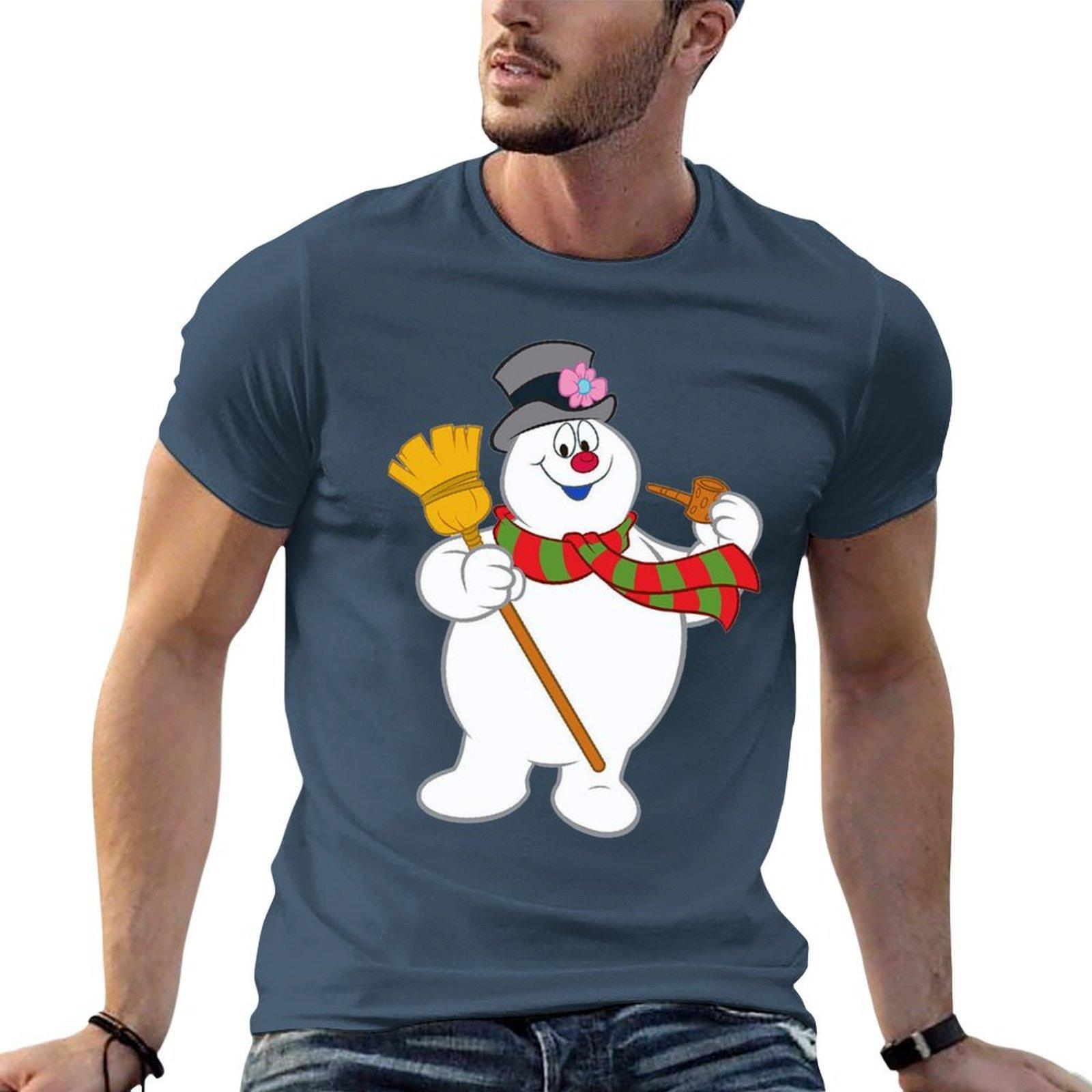 Funky Curious George Frosty The Snowunisex Tshirt Comfortable Daily Wear Tee S
