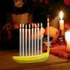 Bananformad Banan Menorah Harts Material 9 Ljus Kapacitet Banan Ljusstake Chanukah Ljusstake Chanukah Firande