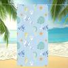 Cartoon Underwater Beach Towel for Kids Oversized Absorbent Microfiber Bath Towel for Beach Pool Camping Gift